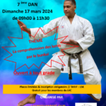 Stage Mike Julie (7ème dan), le 17 mars 2024 au LKC.