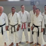 Une belle brochette du LKC à Genas, avec Stéphane Mari (6ème dan), Mike Julie (7ème dan) et Philippe Corneloup (7ème dan). Très bon travail sur "le mouvement", avec 3 approches différentes mais complémentaires - et de quoi bosser encore des années ! (5 mai 2024)